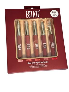 NWT ESTATE Must Have Liquid Lipstick Set - Pink to Mauve Shades